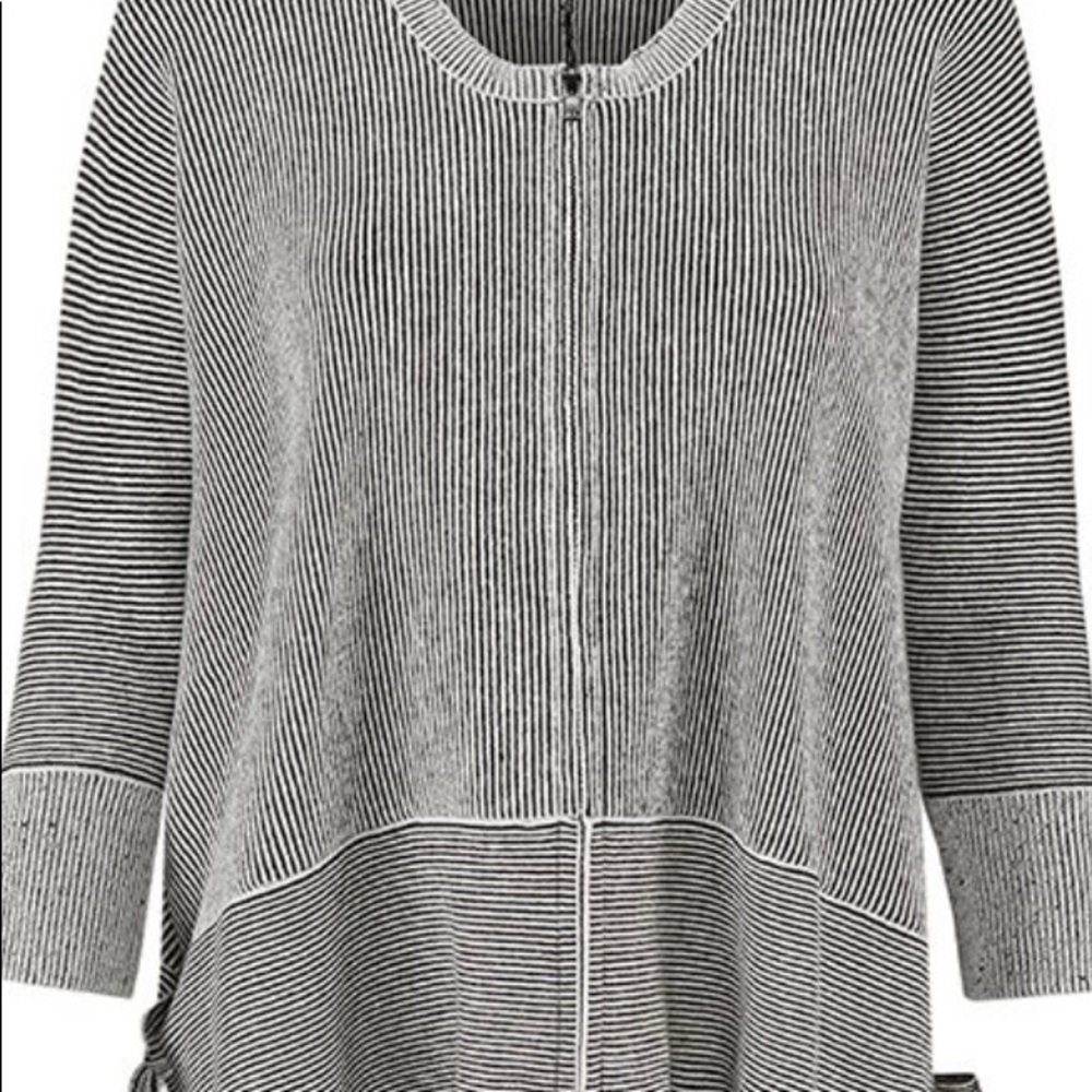 Cabi Black Line Cupid’s Side Bow Cardigan